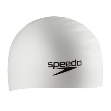 Imagem de Speedo Touca de natação unissex para adultos, cabelo longo de silicone