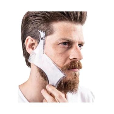 Imagem de Pente Modelador De Barba Masculino Multifuncional: Ferramenta Para Bar