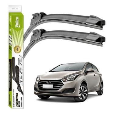 Imagem de Par Palheta Original Valeo Limpador Parabrisa Encaixe Gancho Hb20 2012