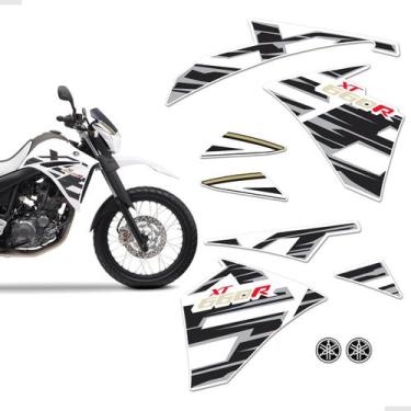Imagem de Adesivos Para Yamaha Xt 660r 15/18 Faixa Lateral + Emblemas - SPORTINO
