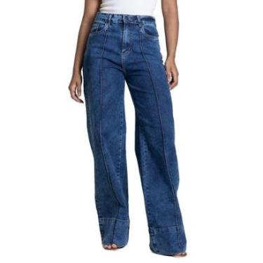 Imagem de Calça Jeans Sawary Wide Leg - 282888 - Azul 38-Feminino