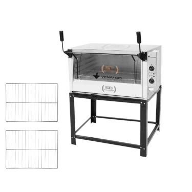 Imagem de Forno Elétrico Industrial Refratária Roma Inox Feri90 220v + 2 Grades Extras - Venâncio