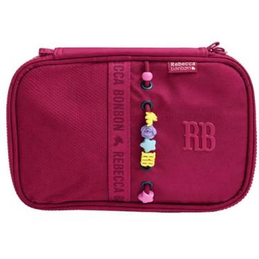 Imagem de Estojo Jumbo Box Rebecca Bonbon 100 Pens Feminina RB27423 Cor:Rosa - C