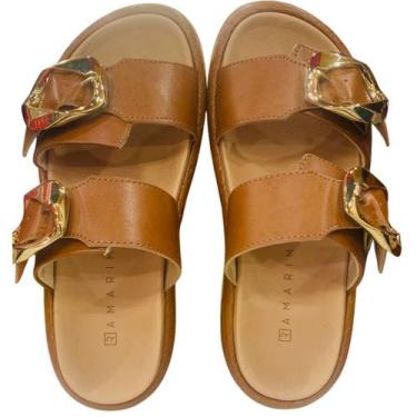 Imagem de Sandalia feminina ramarim 2555204 papete tamanco slide anatomica ortop