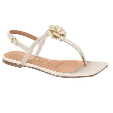 Imagem de Sandalia vizzano rasteirinha ref 6513.101.28738 feminino, Branco, 37
