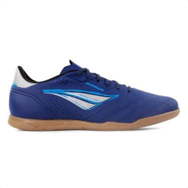 Imagem de Chuteira Futsal Penalty Ginga Y-1 Unissex, 40, Marinho, Cinza