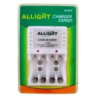 Imagem de Carregador de Pilhas AA / AAA / 9V Bivolt A612 Allight - ALLIGTHT