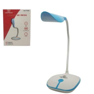 Imagem de Luminária Abajur Mesa Recarregável Articulada Portátil  Usb - Kapbom