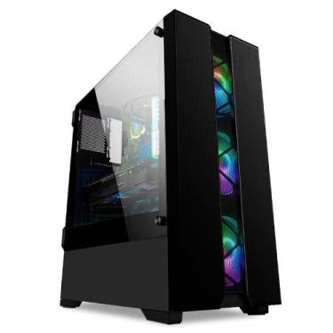 Imagem de Gabinete Gamer Z22 Fulltower ATX lateral vidro temperado PSU cover - W