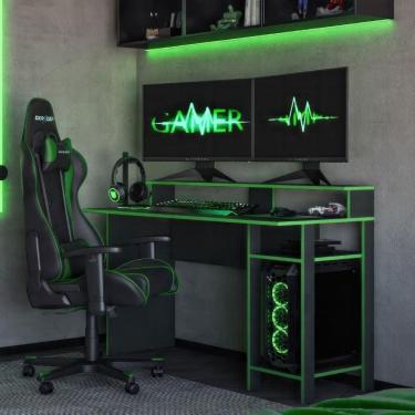Imagem de Mesa Gamer para Computador 136cm Multimóveis CR25357
