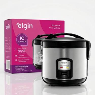 Imagem de Panela Arroz Eletrica 10 Xicaras Inox 700w Elgin - 110V, 110V
