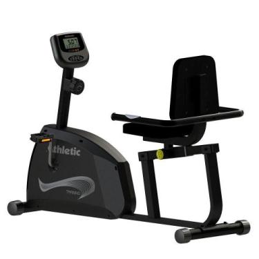 Imagem de Bicicleta Ergométrica Athletic Training Horizontal Magnética 8 Níveis 