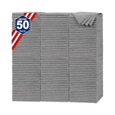 Imagem de Pano De Limpeza De Microfibra Absorvente 1/50 Peças Toalha Para Carro,