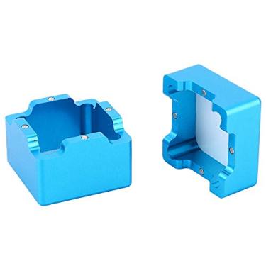Imagem de Suporte de giz de ponta de taco, suporte de giz de sinuca de alumínio com suporte de giz de piscina para bilhar para esportes internos para amantes de bilhar(azul)