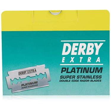 Imagem de Derby Cartão para pendurar lâminas de barbear de borda dupla extra, 50 unidades