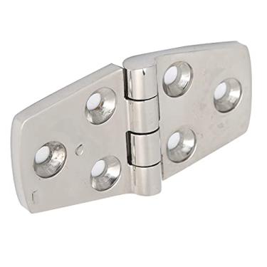 Imagem de Dobradiça de porta de barco, dobradiça de porta de aço inoxidável Dobradiça de porta de níquel escovado para substituir dobradiças de porta em barcos iates ou caiaques(76 * 38 MM)