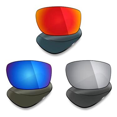 Imagem de 3 pares de lentes polarizadas de substituição Mryok para óculos de sol Oakley Fives Squared – Opções