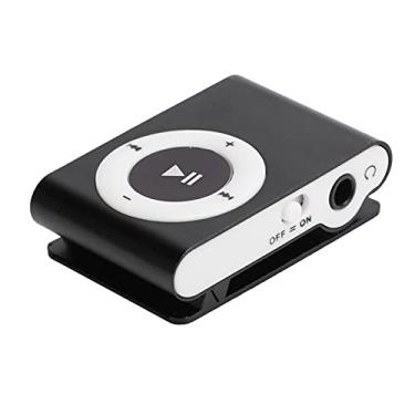 Imagem de Zopsc-1 MP3 Mini MP3 Player de MP3 MP3 Player de música com fone de ouvido e cabo USB, adequado para esportes, fácil de carregar. (Preto)