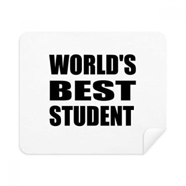 Imagem de World's Best Student Teacher Pano de limpeza de tela 2 peças Tecido de camurça