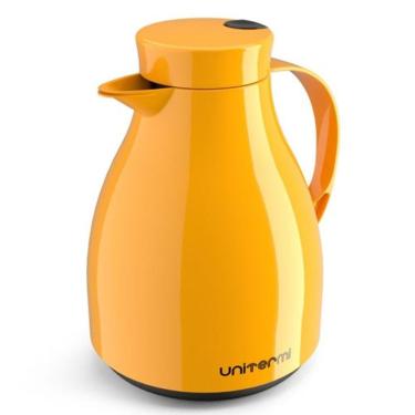 Imagem de Garrafa Térmica Com Gatilho Unitermi Paris 500 Ml Amarelo