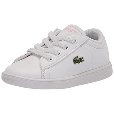 Imagem de Lacoste Kid's Carnaby Sneakers, White/Light Pink, 5.5 US Unisex Toddler