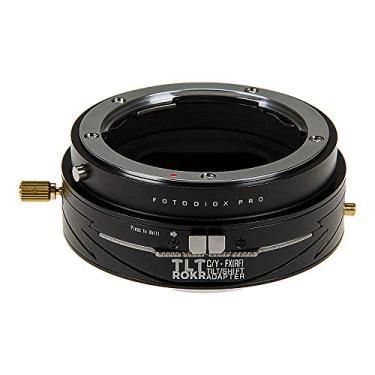 Imagem de Fotodiox Pro TLT ROKR - Adaptador de montagem de lente de inclinação/deslocamento compatível com lentes SLR Contax/Yashica (CY) para corpo de câmera sem espelho Fujifilm Fuji X-Series