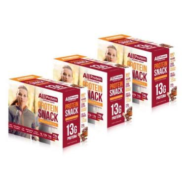 Imagem de 3 Caixas De Protein Snack Multigrãos All Protein 21 Unidades De 30G -