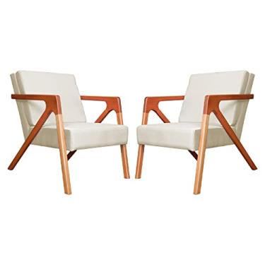 Imagem de Kit 02 Poltronas Decorativa Monalisa para Escritório Veludo Cores - DS Estofados