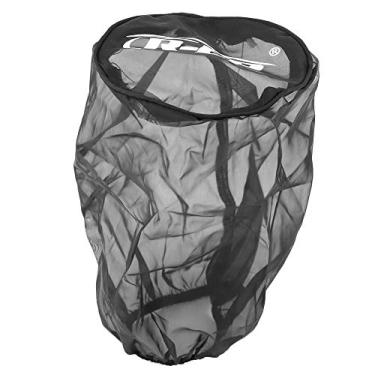 Imagem de Capa protetora para filtro de ar Senyar para a meia K&n, capa de pano de poeira universal à prova de poeira para filtros de entrada de ar de alto fluxo (preta) (grande)