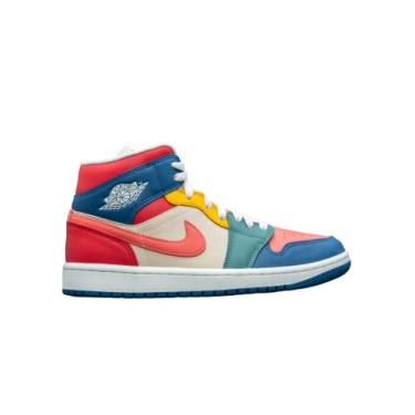 Imagem de Jordan 1 Mid Women French Blue/Magic Ember DN3738-400 7.5