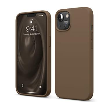 Imagem de elago Capa compatível com iPhone 13, capa de silicone líquido, capa protetora de câmera de corpo inteiro, à prova de choque, capa de telefone fina, forro de microfibra macio antiarranhões, 6,1