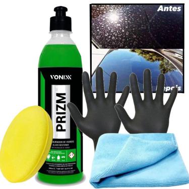 Imagem de Kit PRIZM Restaurador de Vidros 500ml Vonixx + Aplicador + Pano + Luva