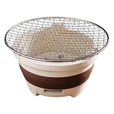 Imagem de IEUDNS Multifuncional Fogão a Carvão Fogão de Aquecedor de Chá Suporte Destacável Ventilação Queima para Cozinhar Casa Ao Ar Livre Acampamento Viagens