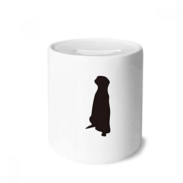 Imagem de DIYthinker Black Copher Caixa de Dinheiro de Cerâmica com Porquinho para Presente