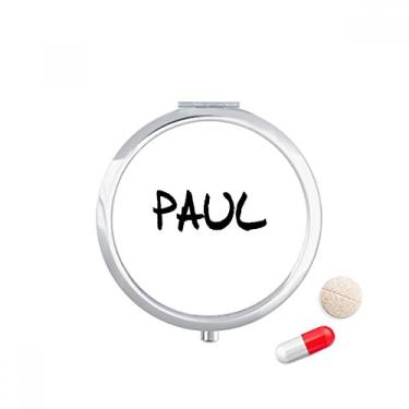 Imagem de Caixa de armazenamento de medicamentos com nome inglês Paul Pill para caligrafia especial