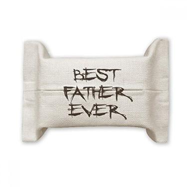 Imagem de Bolsa de linho de algodão com citação Best Father Ever Dad Festival