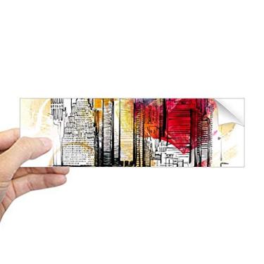 Imagem de DIYthinker Adesivo retangular para janela de notebook New York City America Os Estados Unidos