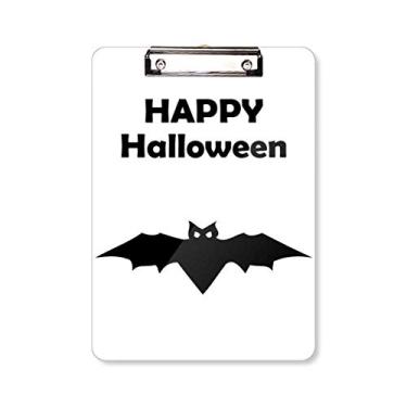 Imagem de Bat Happy Ghost Fear Halloween prancheta pasta, bloco de notas A4