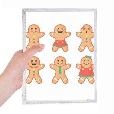 Imagem de Biscoito de gengibre masculino caderno de Natal Folhas Soltas Diário Recarregável Diário Papelaria