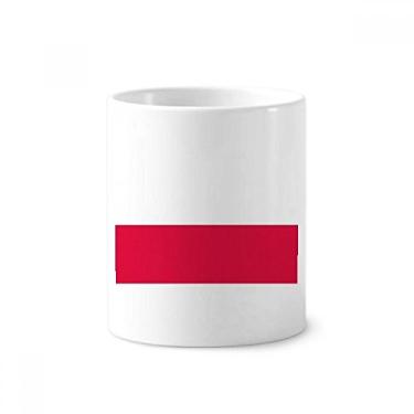 Imagem de Suporte para caneta de escova de dentes com bandeira nacional da Polônia da Europa com suporte de cerâmica