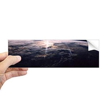 Imagem de DIYthinker Adesivo de para-choque retangular aéreo com estrela misteriosa do universo espacial, decalque de janela