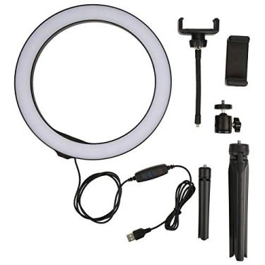 Imagem de  Anel luminoso romântico de Dia dos Namorados  Porta USB 2800 K-7000 K 26 cm/10 polegadas Anel de Luz LED, Vlogging para transmissão ao vivo