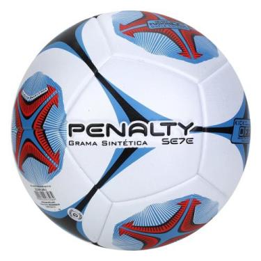 Imagem de Bola De Futebol Society Penalty Se7e R2 Ko X - Branco+Azul - Speedo