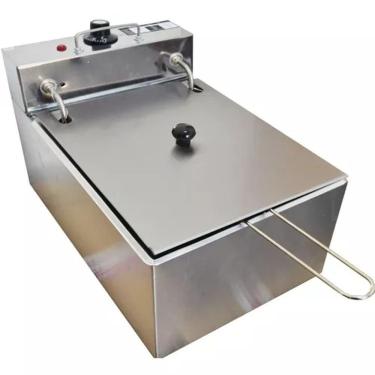 Imagem de Fritadeira Elétrica C/tampa 6 Litros 1 Cuba 110v 220v Top 