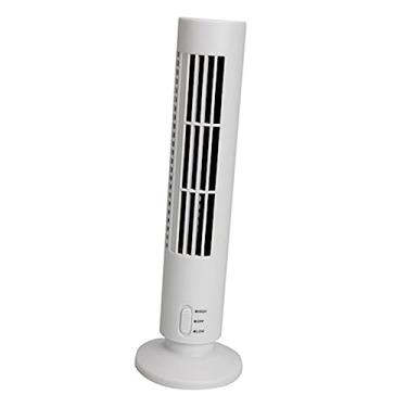 Imagem de Levemolo Ventilador De Mesa USB Fã Mini Ventilador Branco Ventilador De Ar Condicionado Forma De Torre Babadores Adultos
