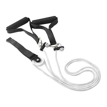 Imagem de Amagogo Polia de ombro sobre a porta Sistema de ombro Equipamento de ginástica para exercícios físicos, BRANCO