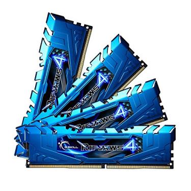 Imagem de 32GB G.Skill Ripjaws 4 DDR4 2400MHz PC4-19200 CL15 Quad Channel kit (4x4GB) Azul