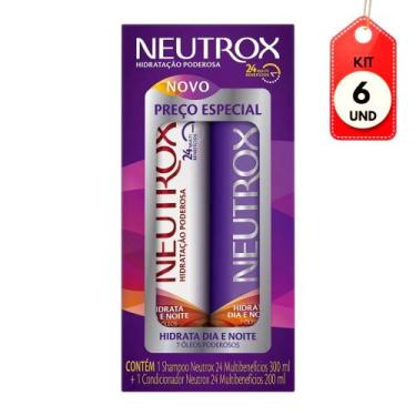 Imagem de Kit C/06 Neutrox 24H Multibenefícios Shampoo 300ml + Condicionador 200