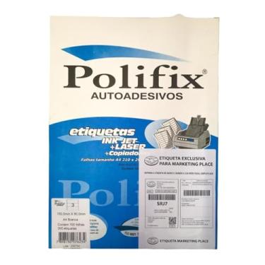 Imagem de Etiqueta Adesiva 5003.A.M. Para Envios Flex, Coleta, Correios C/100 Folhas - Polifix