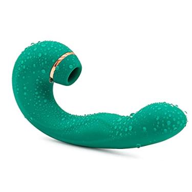 Imagem de Sugador de Clitóris e Vibrador Feminino 2 em 1 Snake - 10 Níveis de Vibrações e 5 de Sucções CA3Ab